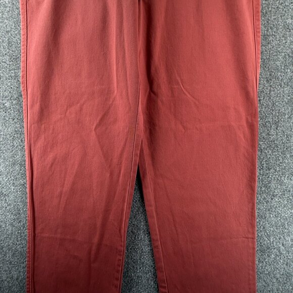 NWT J. Crew Factory Chino Pants 36x30 Red Classic Fit Slim Leg All Cotton Men - Picture 4 of 15